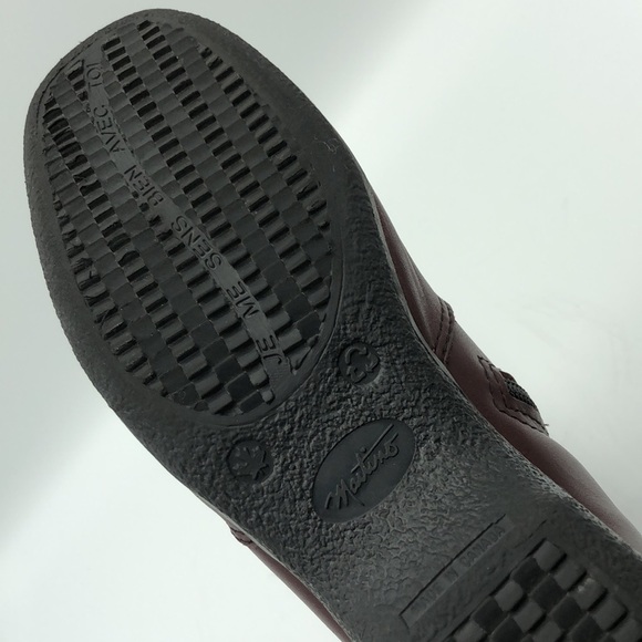 Martino Canada Burgundy Leather Booties Size 8 - Picture 12 of 14